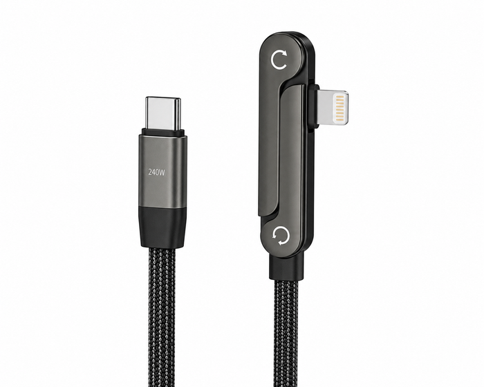 Câble VAELT avec support pliable maintenant un téléphone debout